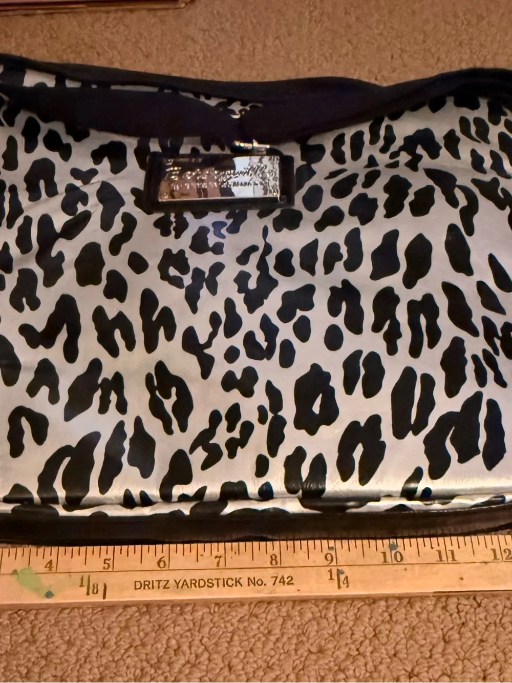 Betseyville by Betsey Johnson Leopard Print - Black & Cream  Lap Top Bag